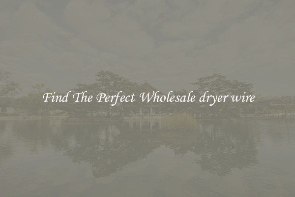 Find The Perfect Wholesale dryer wire