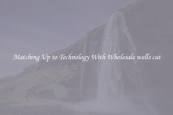 Matching Up to Technology With Wholesale wells cut