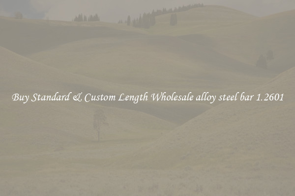 Buy Standard & Custom Length Wholesale alloy steel bar 1.2601