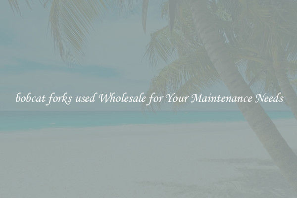 bobcat forks used Wholesale for Your Maintenance Needs
