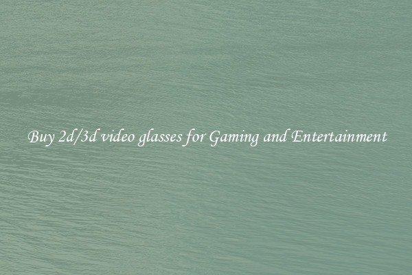Buy 2d/3d video glasses for Gaming and Entertainment