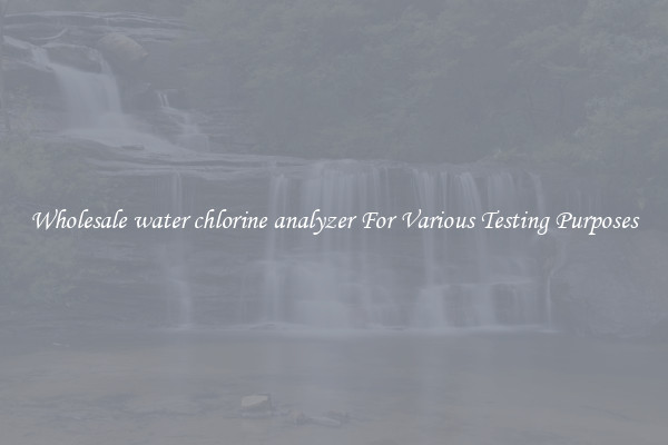 Wholesale water chlorine analyzer For Various Testing Purposes