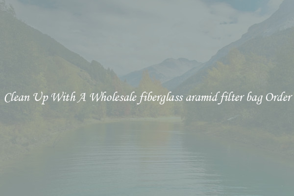Clean Up With A Wholesale fiberglass aramid filter bag Order