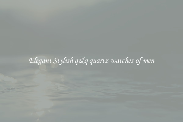 Elegant Stylish q&q quartz watches of men