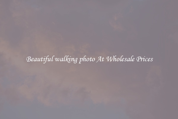 Beautiful walking photo At Wholesale Prices