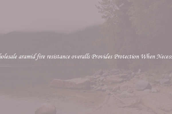 Wholesale aramid fire resistance overalls Provides Protection When Necessary