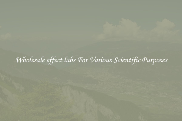 Wholesale effect labs For Various Scientific Purposes