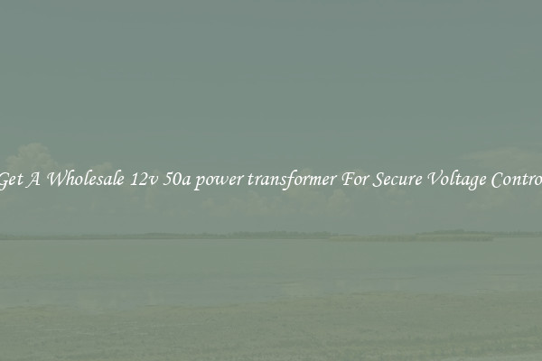 Get A Wholesale 12v 50a power transformer For Secure Voltage Control